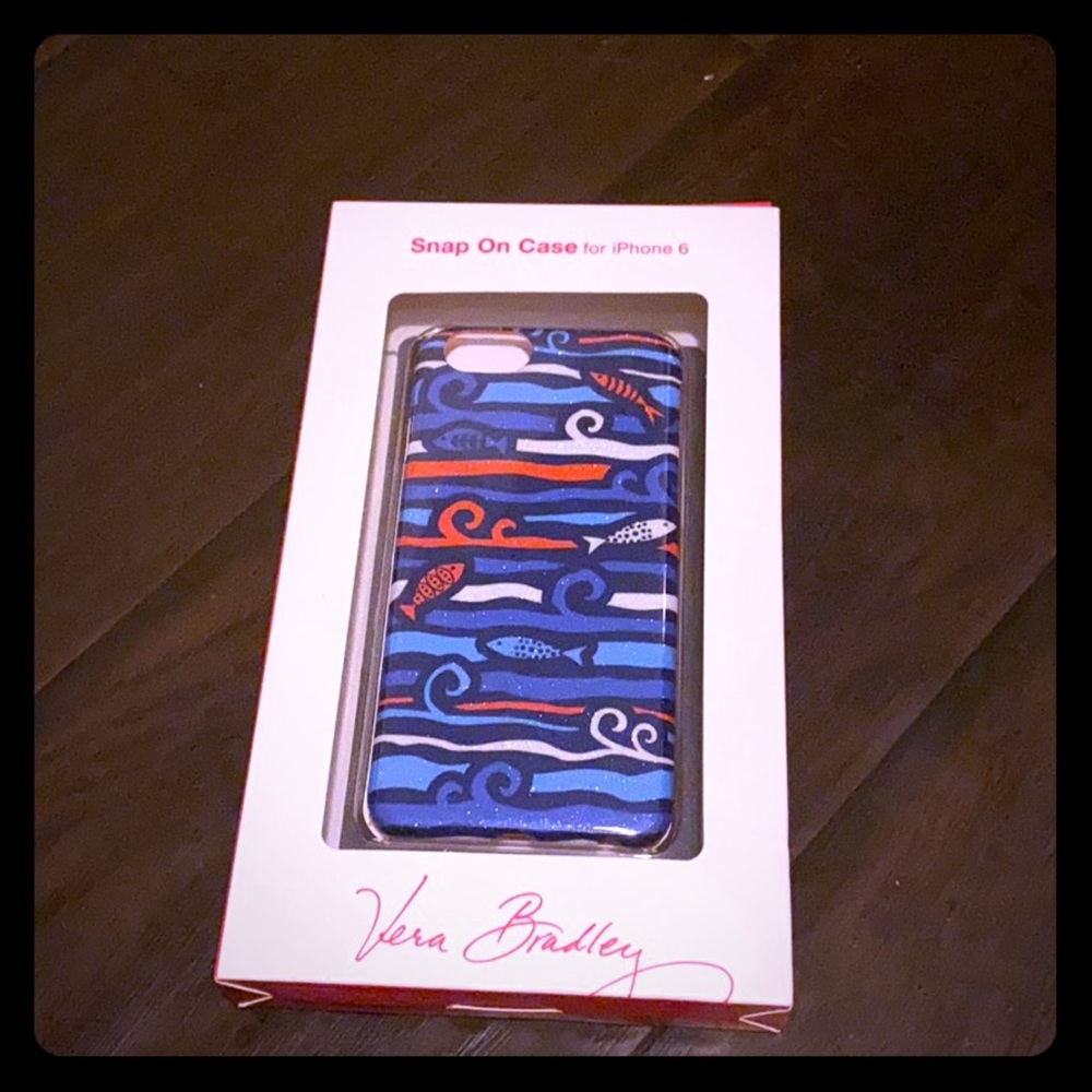 Vera Bradley Cobalt Fish Snap On Case IPhone 6